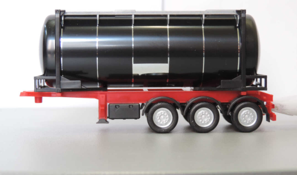 Herpa 076678-002 26 ft. Containerchassis mit Swapcontainer, schwarz