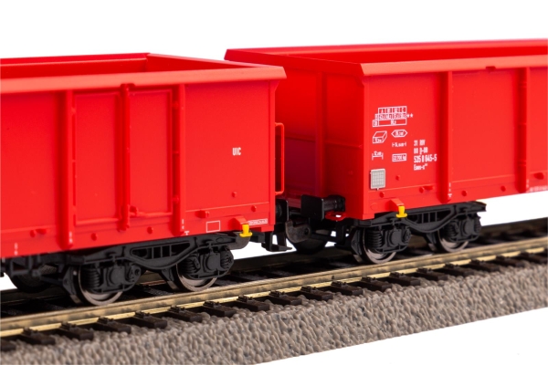 Piko  58234 2er Set Offener Güterwagen Eaos DB AG V mit Sandladung