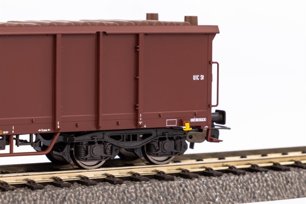 Piko  58235 2er Set Offener Güterwagen Eaos DB AG mit Holzladung