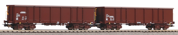 Piko  58237 2er Set Offener Güterwagen Eaos ÖBB VI mit Sandbeladung