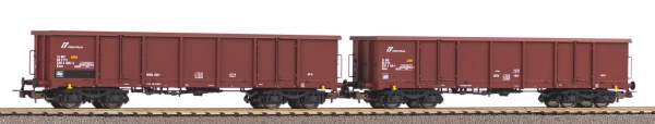 Piko  58238 2er Set Offener Güterwagen Eas FS V mit Sandbeladung