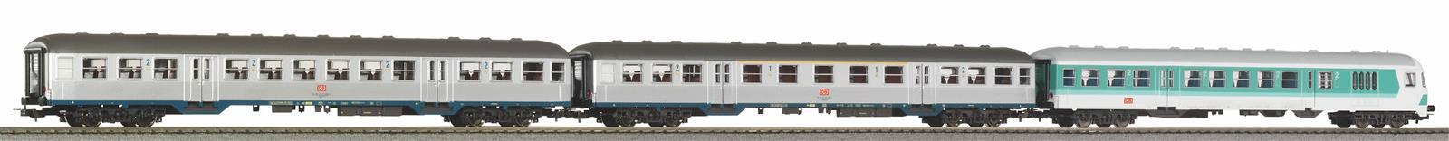 Piko  58250 3er Set Personenwagen Nahverkehr DB AG