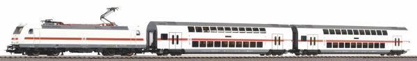 Piko  57134 Start-Set mit Bettung Personenzug BR 146 mit 2 IC Doppelstockwagen