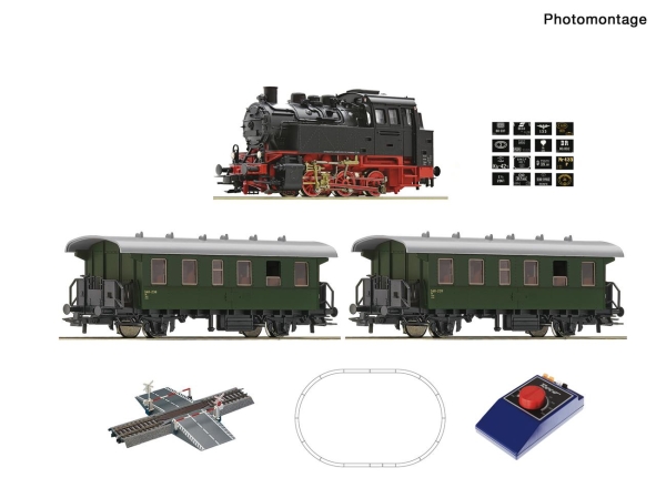 Roco 51161 Analog-Startset: BR 80 mit Personenzug