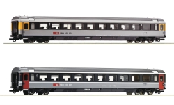 Roco 74023 2-tlg. Set 3: EuroCity-Wagen EC 7, SBB