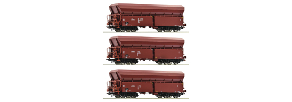 Roco 77037 3er Set Selbstentladewagen PKP