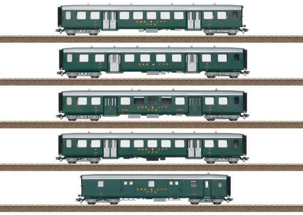 Trix 23134 Leichtstahlwagen-Set zur Ae 3/6 I