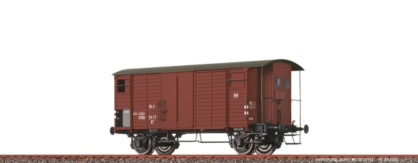 Brawa 67872 N Gedeckter Güterwagen K2 BLS, III
