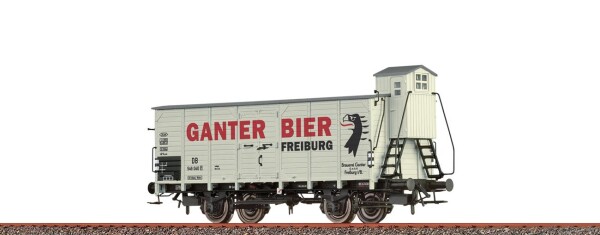 Brawa 49871 Gedeckter Güterwagen "Ganter Bier Freiburg" der DB