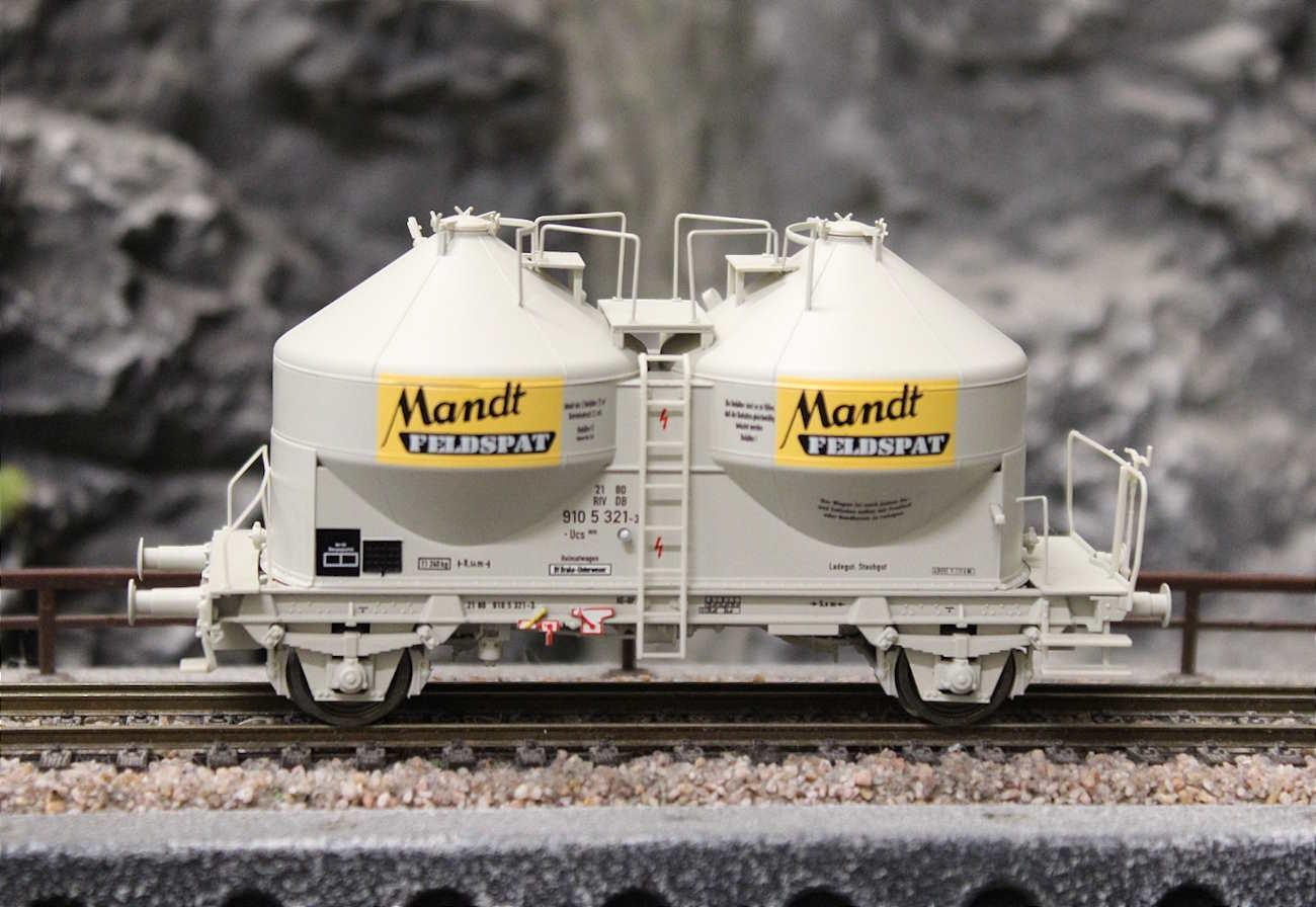 Brawa 50573 Staubbehälterwagen Ucs 908 "Mandt Feldspat" der DB