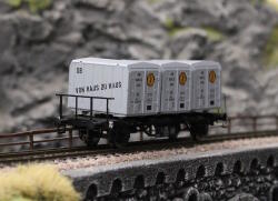 Brawa 50596 Behältertragwagen BTs 30 der DB, mit...