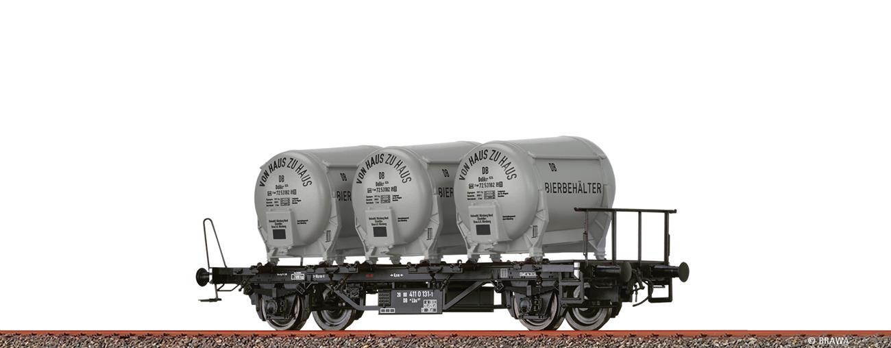 Brawa 50607 Behältertragwagen Lbs 577 der DB, mit Ddikr 621 "Von Haus zu Haus"