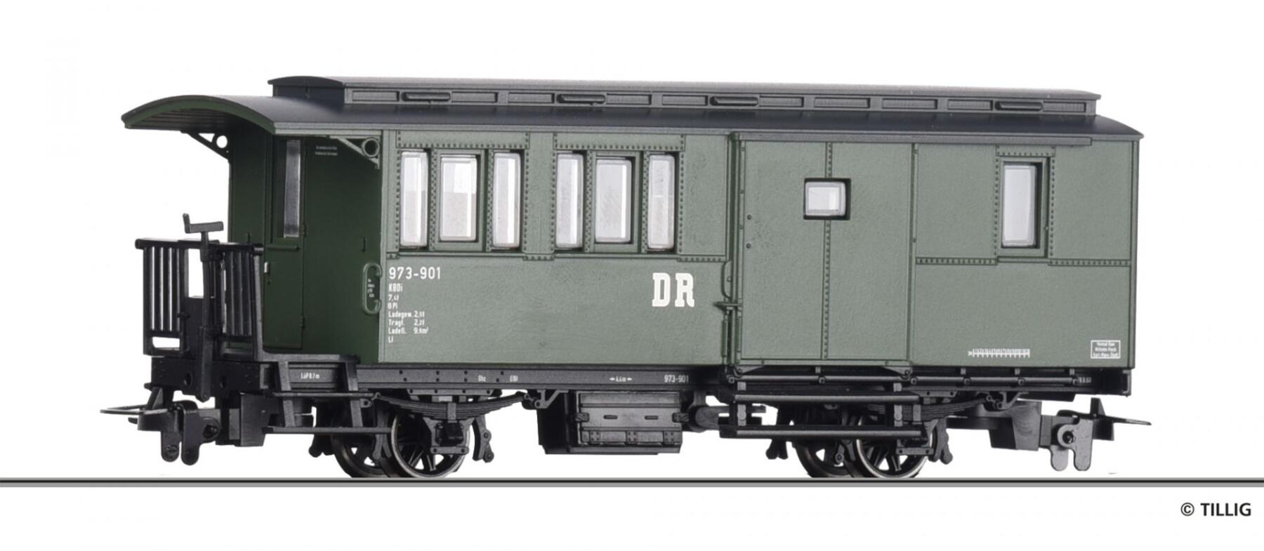 Tillig 03955 Personen/ Packwagen  KBDi, DR,