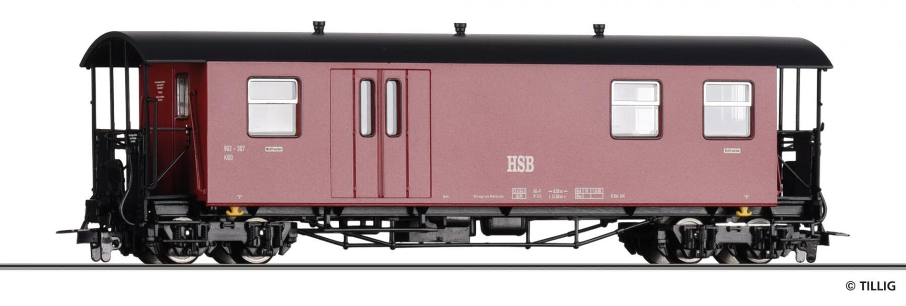 Tillig 03967 Packwagen H0e, HSB, Ep.V/VI