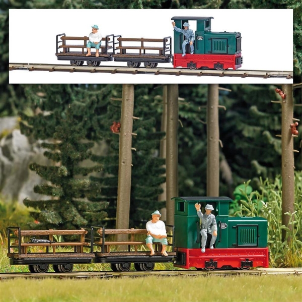 Busch 12015 Feldbahn Start-Set »Personentransport«