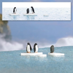 Busch 7923 A-Set: Pinguine auf Eis H0