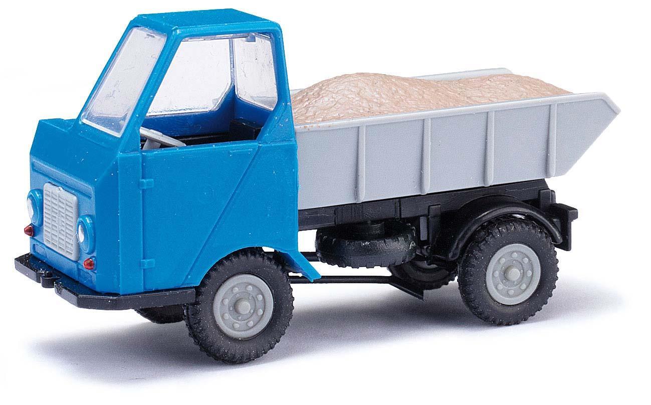 Busch 210013501 Multicar M22 Mulde mit Kies, Blau