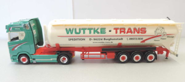 Herpa 314886 Scania CS20 Silo-Sattelzug, Wuttke