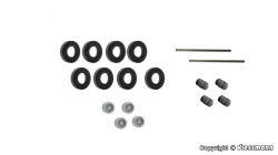 Viessmann 8423 H0 Nachrüst-Set Gummireifen für...