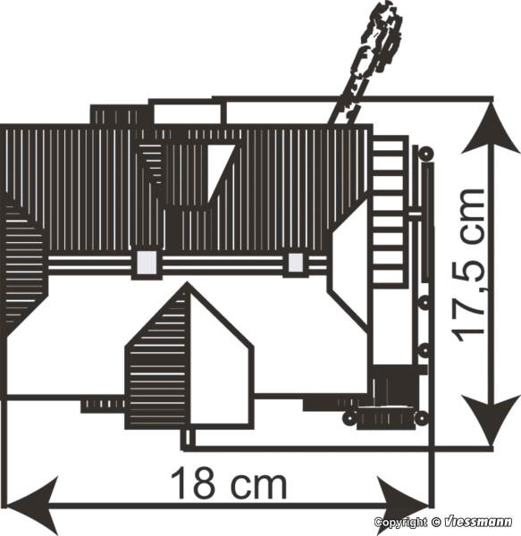 Kibri 39157 Moisburger Wassermühle