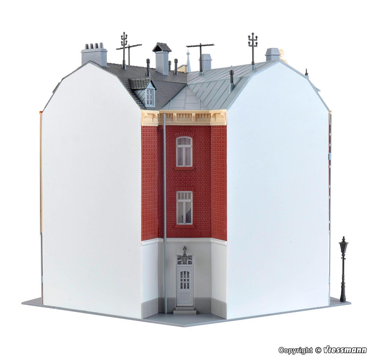 Kibri 38295 H0 Stadthaus mit Figur und Hausbeleuchtung,Funktionsbausatz