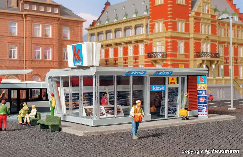 Kibri 39008 H0 Moderner Kiosk inkl. LED-Beleuchtung