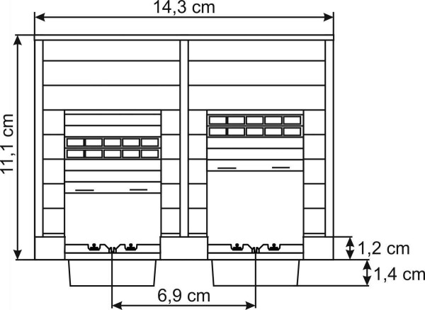 Kibri 39252 Wartungshalle GleisBau, modern