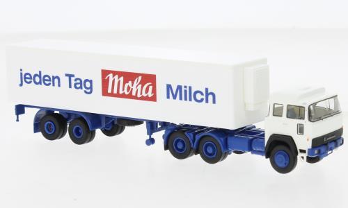 Brekina 83278 Magirus 310 D 22 Kühlkoffer-SZ 1974, Moha Milch,