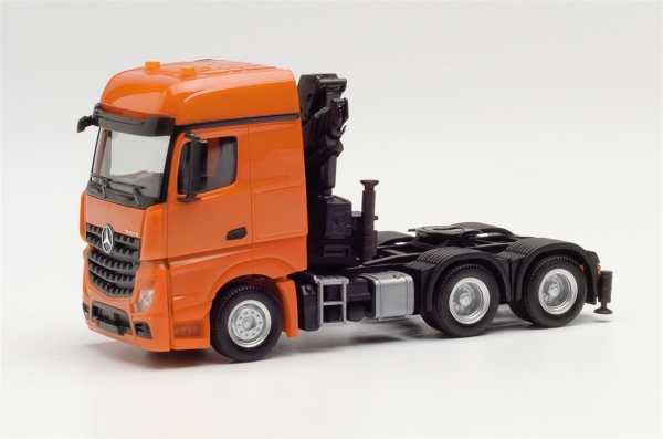 Herpa 313315-002 MB Arocs Zug. Kran, orange