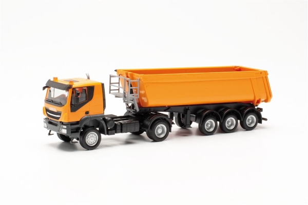 Herpa 315111 Iveco Trakker mit Schmitz Kipp