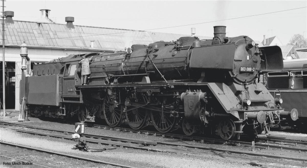 Piko 50683 Sound-Dampflokomotive BR 003 DB IV Wechselstromversion, inkl. PIKO Sound-Decoder und Dampfgenerator
