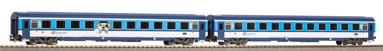 Piko 58270 2er Set Personenwagen Eurofima 2. Klasse CD