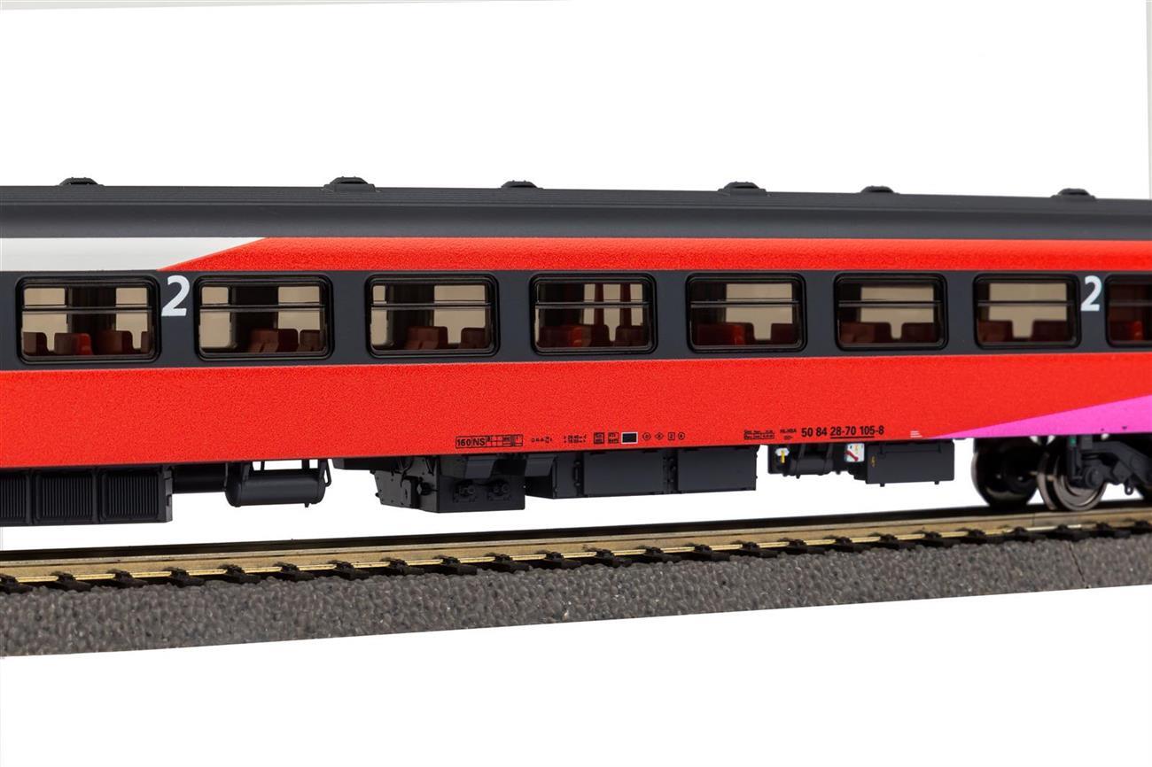 Piko 97651 Steuerwagen Personenwagen ICR 2. Klasse FYRA NS V, Wechselstromversion