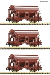 Fleischmann   714503 3-teiliger  Set: Schwenkdachwagen,...