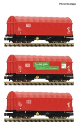 Fleischmann   714503 3-teiliger  Set: Schiebeplanenwagen,...