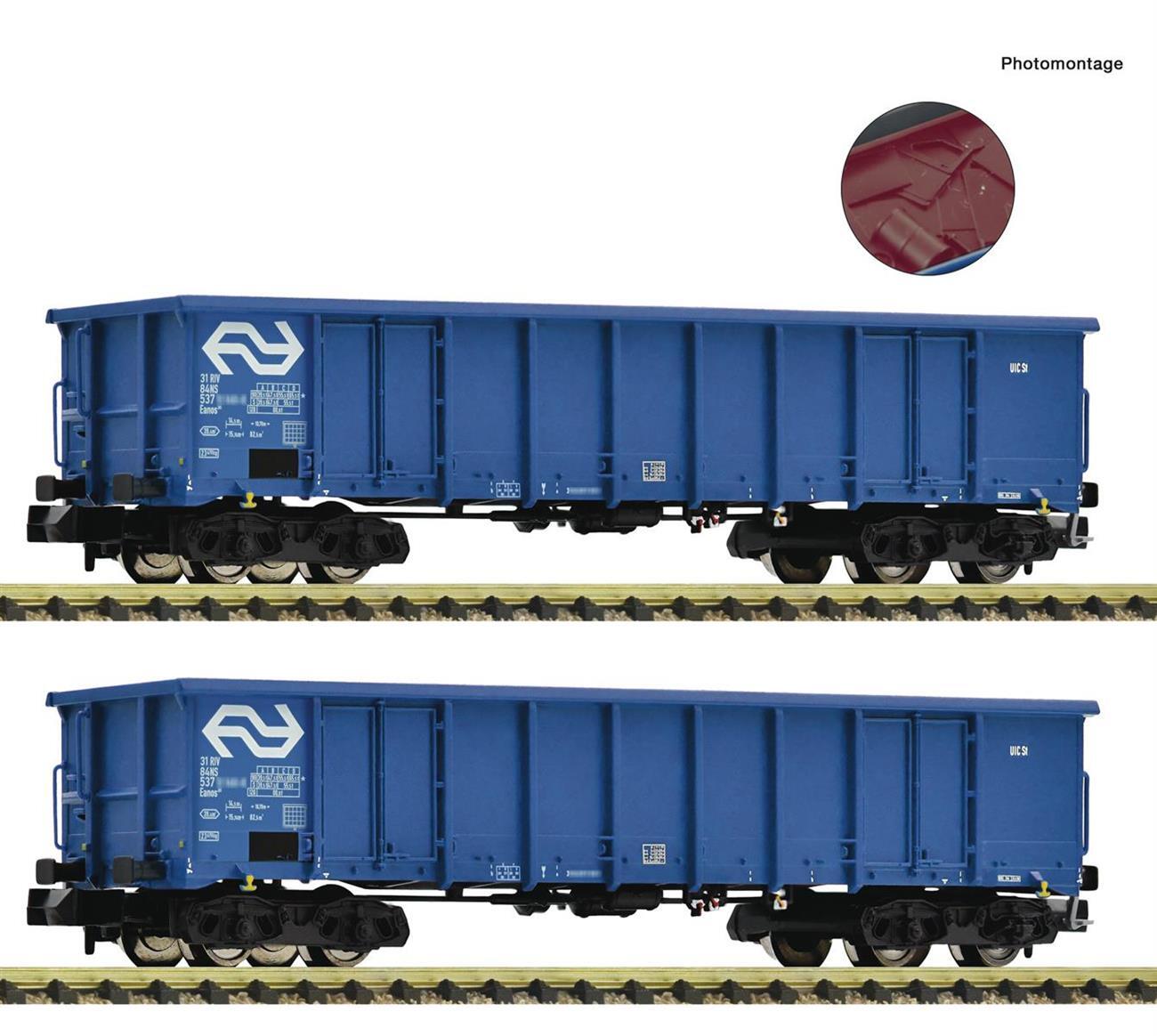 Fleischmann  830258 2-teiliger  Set: Offene Güterwagen, NS