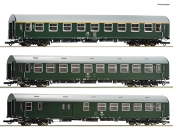 Roco 6200028 3-teiliger Set 1: Reisezugwagen, DR