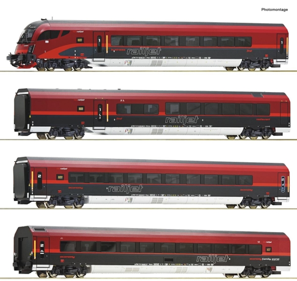 Roco 74037 4-teiliger Set: „Railjet“