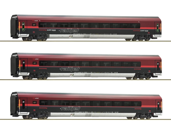 Roco 74040 3-teiliger Set: Railjet ÖBB