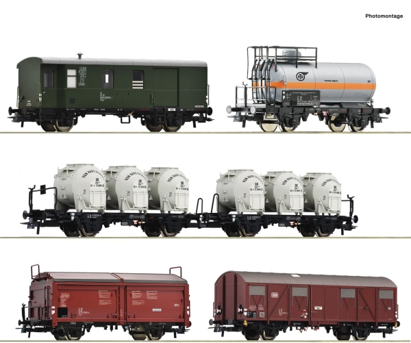 Roco 6600018 6-teiliger Set: Güterzug, DB