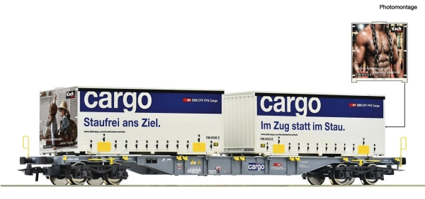 Roco 6600028 Containertragwagen, SBB Cargo
