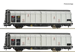 Roco 6600027 2-teiliger Set: Schiebewandwagen, SBB Cargo