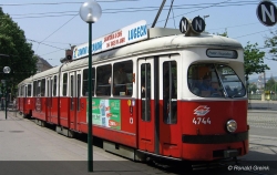 Arnold HN2602D Tram GT 6 rot/weiss Wien, Ep. IV/V,DCC