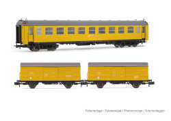 Arnold HN4456 RENFE 3-teiligDienstzug Wg.5000+2xJ2 gelb,Ep.V