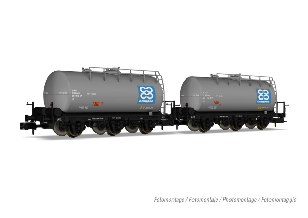 Arnold HN6612 RENFE, 2-teiliger Set 3achs.Kesselwagen Campsa Ep.IV