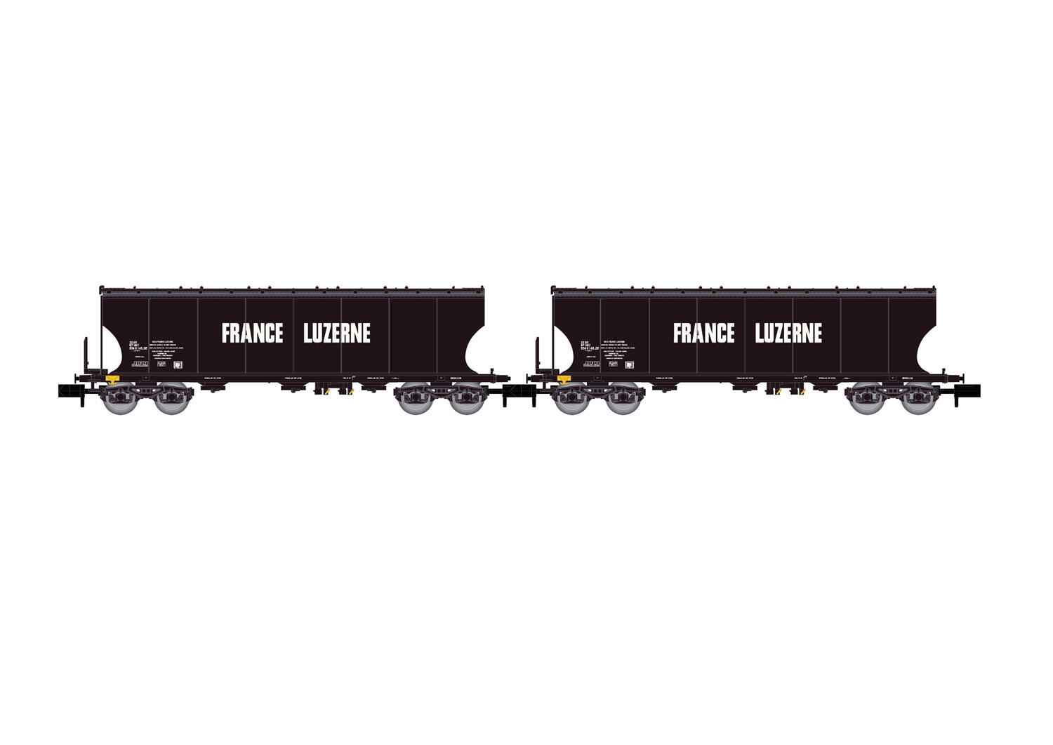Arnold HN6619 SNCF, 2-teiliger Set Schw.d.wg. France Luzerne, Ep.IV
