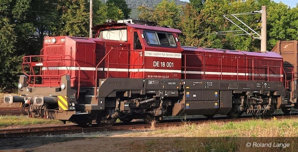 Arnold HN9057S Cargo Logist. Diesellokomotive DE18 001 rot Ep. VI, DCC