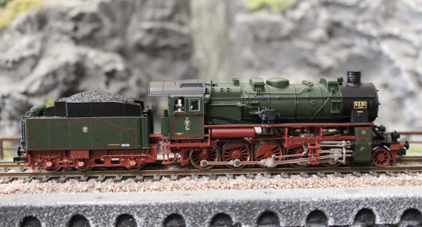 Arnold HN9066 Dampflokomotive G 12, mit dreidomigem Kessel P.St.E.V