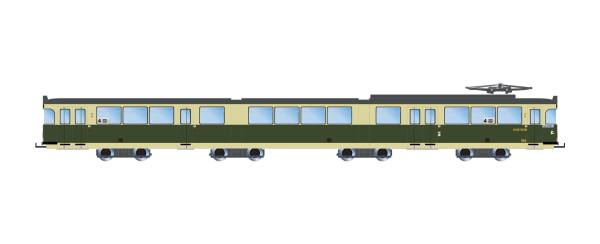 Rivarossi HR2943HM Tram Düwag GT8, Graz, grün/beige, Ep. IV/V, DCC