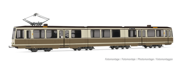 Rivarossi HR2944HM Tram Düwag N8, Dortm., braun/beige, Ep.IV,DCC